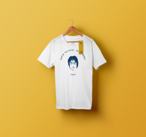 „Make Music. Not War!“-violadesign | John.| Shirt- weiss