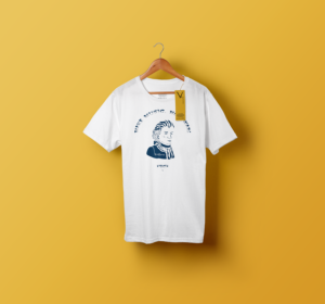 „Make Music. Not War!“-violadesign | Wolfgang.| Shirt- weiss